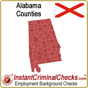 Alabama County Criminal Background Checks