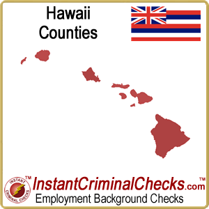 Hawaii County Criminal Background Checks