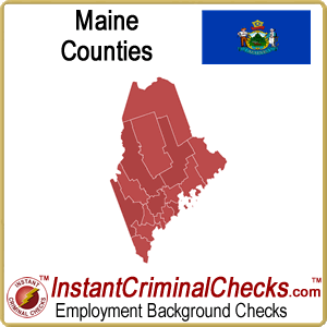 Maine County Criminal Background Checks