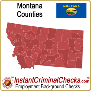 Montana County Criminal Background Checks