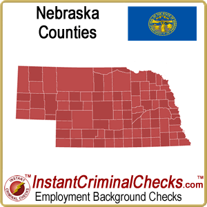 Nebraska County Criminal Background Checks