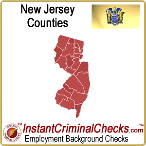 New Jersey County Criminal Background Checks
