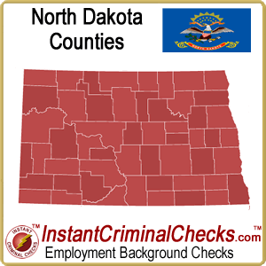 North Dakota County Criminal Background Checks