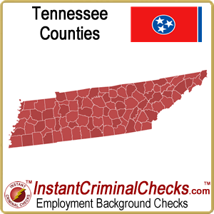 Tennessee County Criminal Background Checks