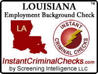 Louisiana Employment Background Check