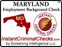 Maryland Employment Background Check