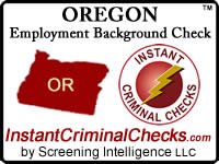Oregon Employment Background Check