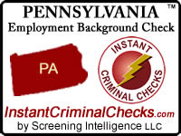 Pennsylvania Employment Background Check