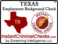 Texas Employment Background Check