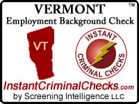 Vermont Employment Background Check