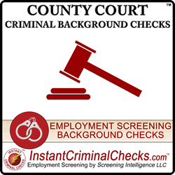 County Criminal Background Checks for Employment Check