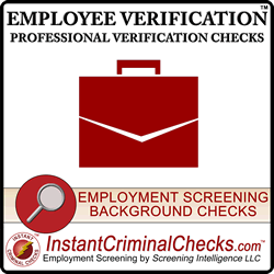 Employee Verification Background Check