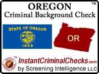 Oregon Criminal Background Check