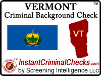 Vermont Criminal Background Check