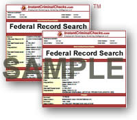 Federal Criminal Records